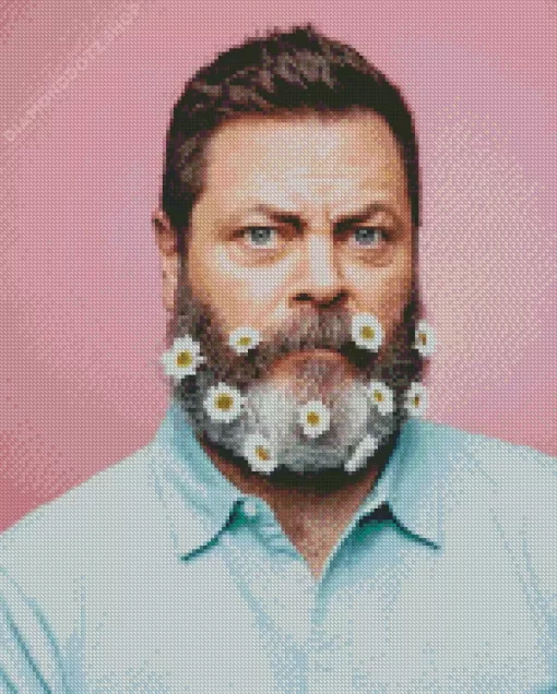 Actor Nick Offerman Diamond Painting