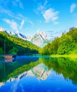 Bavarian Alps Landscape Diamond Painting