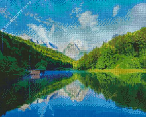 Bavarian Alps Landscape Diamond Painting