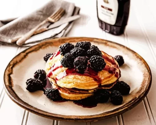 Blackberries Pancake Diamond Painting