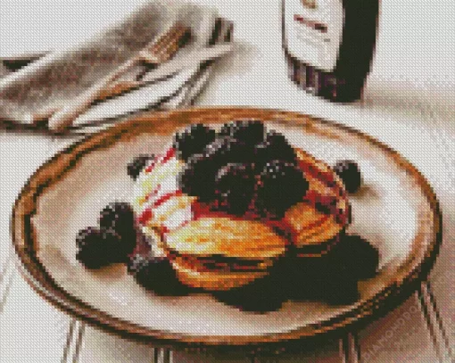 Blackberries Pancake Diamond Painting