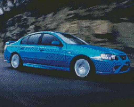 Blue Ford Falcon Xr6 Diamond Painting