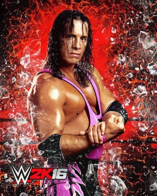 Bret Hart Wrestler Diamond Painting