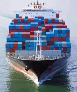 Cargo Ship Prow Diamond Painting