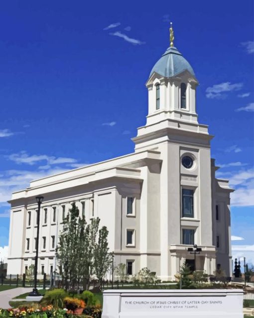 Cedar Temple Utah Diamond Painting