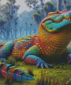 Colorful Alligator Diamond Painting