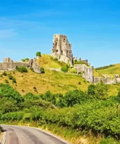 Corfe Castle Diamond Painting