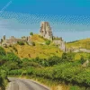 Corfe Castle Diamond Painting