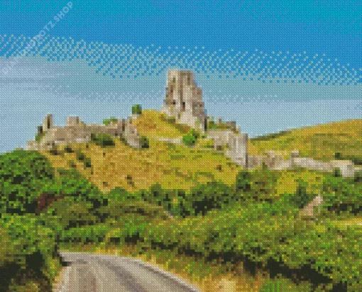 Corfe Castle Diamond Painting