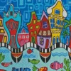 Curacao Buildings Art Diamond Painting