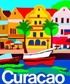 Curacao Poster Art Diamond Painting