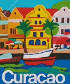 Curacao Poster Art Diamond Painting