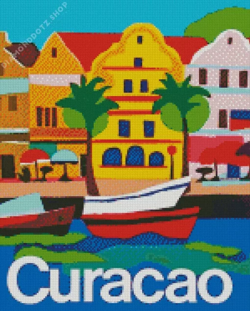 Curacao Poster Art Diamond Painting