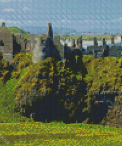 Dunluce Castle Landscape Diamond Painting