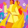 Indian Couple Dancing Diamond Painting