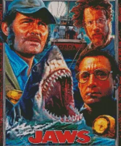 Jaws Film Poster Diamond Painting