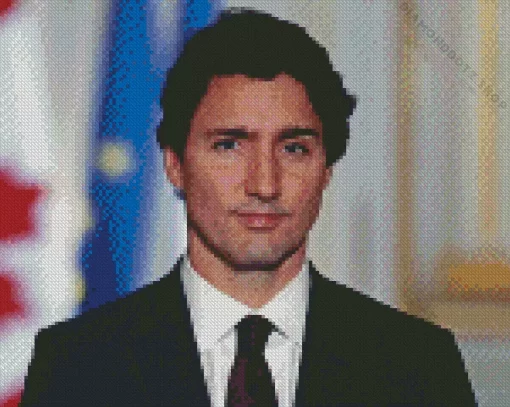 Prime Minister Justin Trudeau Diamond Painting