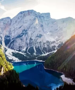 Lake Braies Diamond Painting