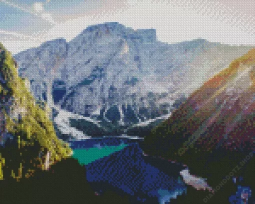 Lake Braies Diamond Painting