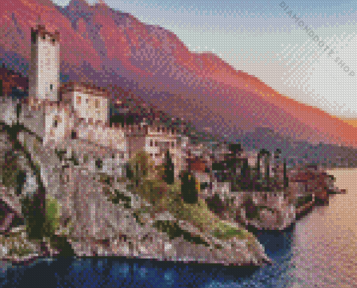 Malcesine Town Diamond Painting