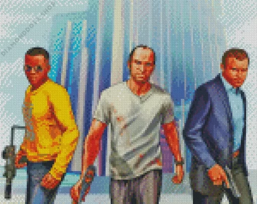 Michael Trevor Franklin Game Diamond Painting