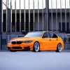 Orange Bmw 3 Diamond Painting