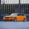 Orange Bmw 3 Diamond Painting