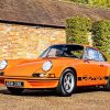 Orange Classic Porsche Diamond Painting