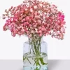 Pink White Baby Breath Flowers Diamond Painting