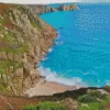 Porthcurno Beach Diamond Painting