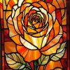 Rose With Stained Glass Diamond Painting