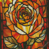 Rose With Stained Glass Diamond Painting