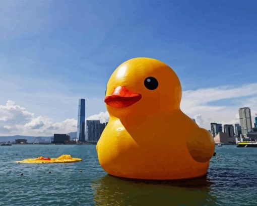 Rubber Duck Sculpture Diamond Painting