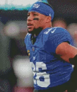 Saquon Barkley Diamond Painting