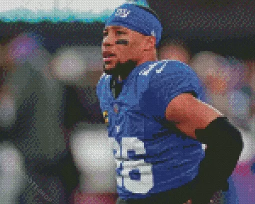 Saquon Barkley Diamond Painting