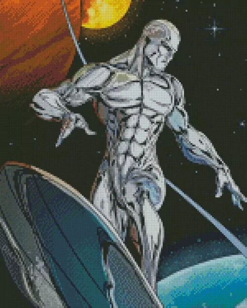 Silver Surfer Diamond Painting