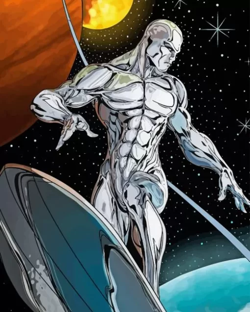 Silver Surfer Diamond Painting