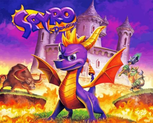 Spyro Reignited Game Diamond Painting