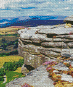 Stanage Edge Peak District Diamond Painting