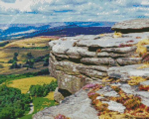 Stanage Edge Peak District Diamond Painting