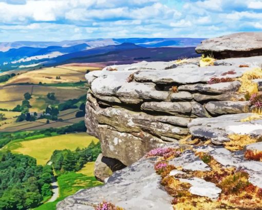 Stanage Edge Peak District Diamond Painting