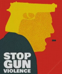 Stop Gun Violence Diamond Painting