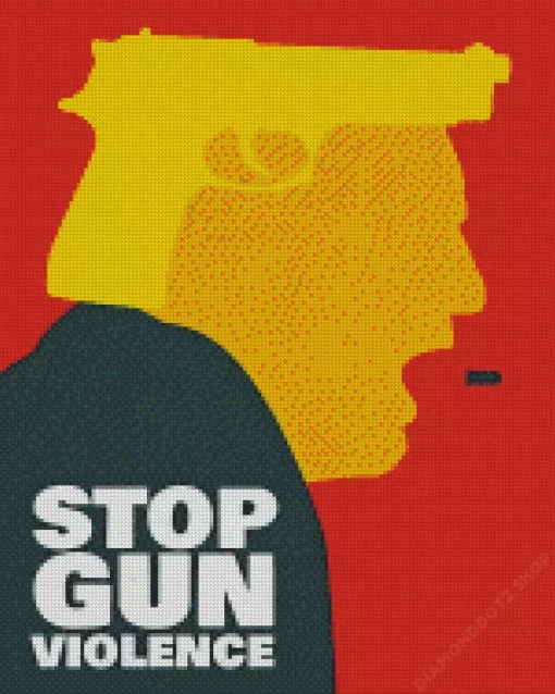 Stop Gun Violence Diamond Painting