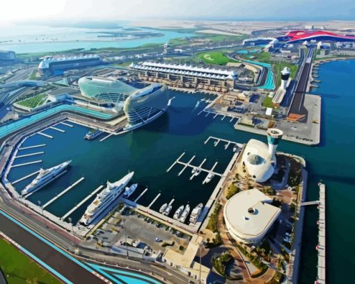 Yas Marina Diamond Painting