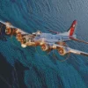 B17 Aluminum Overcast Aircraft Diamond Painting