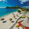 Saint Lucia Beach Diamond Painting