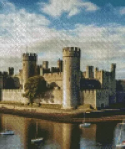 Caernarfon Castle Diamond Painting