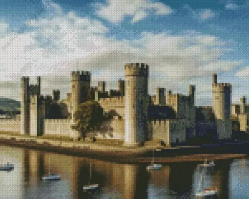 Caernarfon Castle Diamond Painting