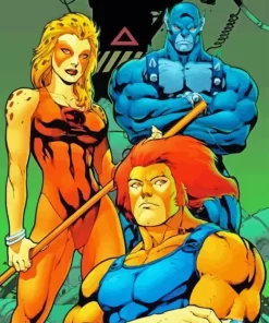 Panthro Cheetara And Lion O Diamond Painting