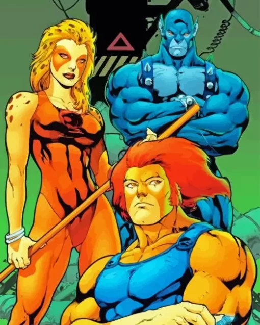 Panthro Cheetara And Lion O Diamond Painting